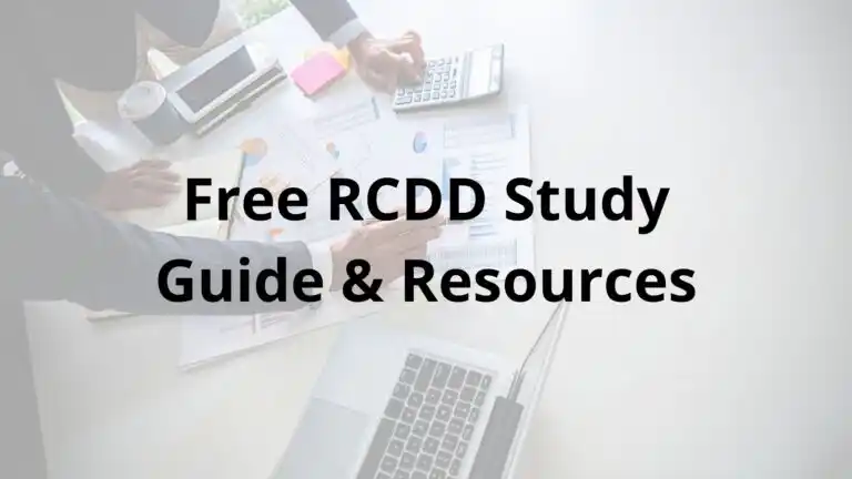 Free RCDD Study Guide & Resources: Your Ultimate Exam Prep Toolkit